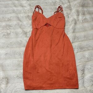 Rust Orange Strappy Dress